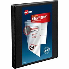 Avery Heavy-Duty View Binder, 0.5 inch Slant Rings, Black