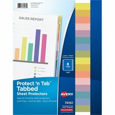 Avery Tabbed Sheet Protectors