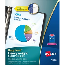 Avery Heavyweight Sheet Protectors - Acid-free, Archival-safe - 100 / Box