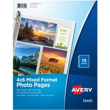 Avery Clear Mixed Format Photo Album Pages, 10ct (13401)