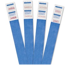 Advantus Tyvek wristbands blue 500 pack