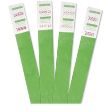 Advantus Tyvek wristbands green 500 pack