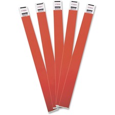 Advantus Tyvek wristbands red 100 pack