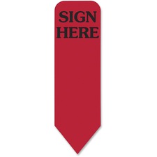 Redi-Tag Sign Here reversible red refill rolls 720 flags