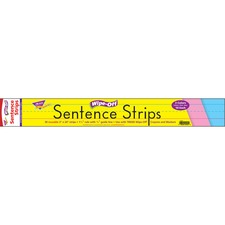 Trend 24 inch multicolor wipe-off sentence strips