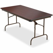 Iceberg Premium Wood Laminate Folding Table 60 x 30 mahogany