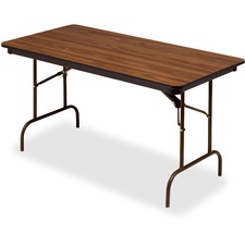 Iceberg Premium Wood Laminate Folding Table 60 x 30 oak