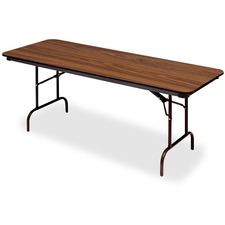 Iceberg Premium Wood Laminate Folding Table 96 x 30 Oak