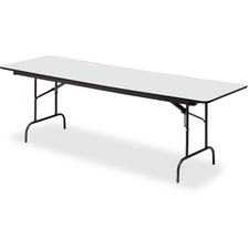 Iceberg Premium Wood Laminate Folding Table 96 x 30 Gray