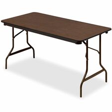 Iceberg 55314 Economy Folding Table 60 x 30 Walnut
