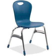 Virco Zuma ZU418 Stack Chair in navy