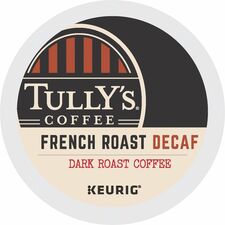 Tully's Coffee K-Cup French Roast Decaf Coffee 24 count