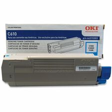 Oki Original LED Toner Cartridge Cyan 6000 Pages
