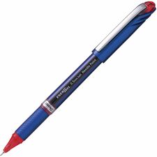 EnerGel NV liquid gel pens fine needle red ink box of 12