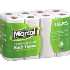 Marcal 100% Recycled Soft Strong Bath Tissue