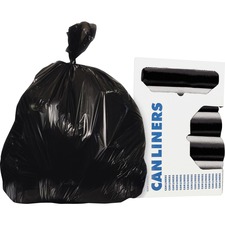 Heritage AccuFit 1.3mil black can liners 32 gallon