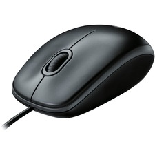 Logitech B100 Optical Mouse Medium Black USB