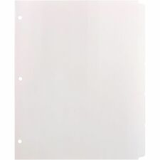 Business Source Reinforced Hole Punched Indexes 5 Write-on Tabs