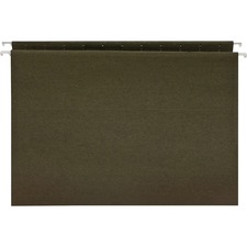 Business Source Letter Recycled Hanging Folder 8.5 x 11 Green 25 Box