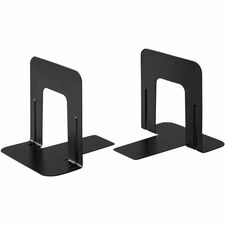 Business Source Heavy-gauge Steel Book Supports black steel pair