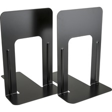 Business Source Heavy-gauge Steel Book Supports black steel large pair