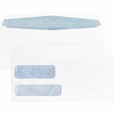 Business Source No. 9 Double Window Invoice Envelopes