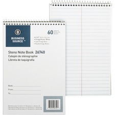 Business Source Steno Notebook 60 Sheets
