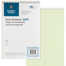 Business Source Steno Notebook 70 Sheets