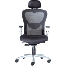 9 to 5 Seating Strata 1580 High-Back Mesh Task Chair with Headrest - Plum Seat Color - Polyester Seat Material - Acrylic Back Material - 5-star Base - 1 Each
