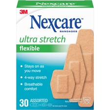 Nexcare Soft 'n Flex Bandages - Assorted Sizes - 1 Box