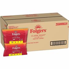 Folgers Filter Pack Classic Roast Coffee 10 pack carton
