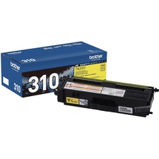 Brother TN310Y Original Laser Toner Cartridge - Yellow - 1 Each - 1500 Pages