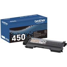 Brother TN450 Original High Yield Laser Toner Cartridge - Black - 1 Each - 2600 Pages