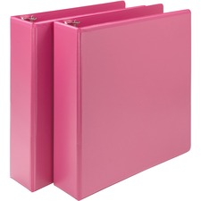 Samsill Earth's Choice Plant-based View Binders - Berry Pink