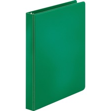 Business Source Basic Round Ring Binder green 1 inch letter