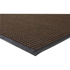 Genuine Joe Waterguard Wiper Scraper Floor Mat 60 by 36 brown
