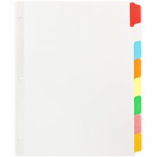 Business Source Laminated Write-On Tab Indexes - 8 Write-on Tabs