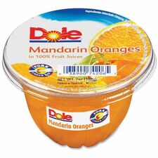 Dole Mandarin Oranges Fruit Cups 7 oz 12/Carton