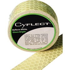 Miller's Creek Honeycomb Reflective Adhesive Tape - 5 ft Length x 1.50" Width - Yellow - Plastic - For Shipping, Mailing - 1 Roll