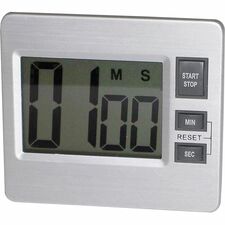 Tatco Digital Timer - Desktop - Silver Black