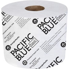 Pacific Blue Basic Standard Roll Toilet Paper 1 Ply