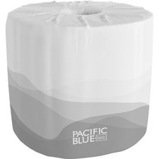 Pacific Blue Basic Standard Roll Toilet Paper 2 Ply