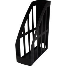 Storex Value Line Recycled Magazine File in black