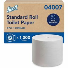 Scott Essential Coreless High-Capacity Standard Roll Toilet Paper