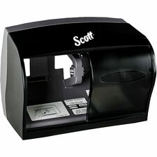 Scott Coreless Standard Roll Toilet Paper Dispenser Black