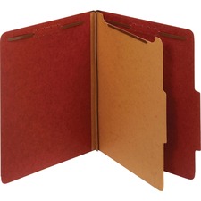 Pendaflex 2/5 Tab Cut Letter Recycled Classification Folder red product image