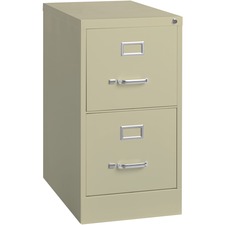 Lorell Fortress Series 22 inch Commercial-Grade Vertical File Cabinet Putty