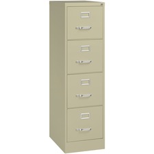 Lorell Fortress Series 22 inch Commercial-Grade Vertical File Cabinet Putty 4-drawer