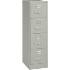 Lorell Fortress Series 22 inch Commercial-Grade Vertical File Cabinet Light Gray 4-drawer