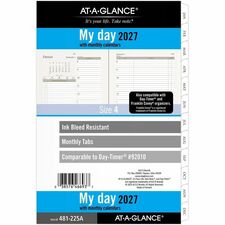 At-A-Glance Daily Monthly Planner Two Page Per Day Refill 2026